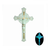Crucifixo Colorido 28,5 Cm (tamanho Da Cruz) Grande Luminoso