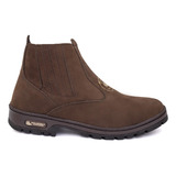 Botina Agriculture Bota Original Couro Nobuck + Palmilha Gel