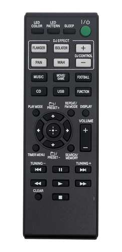 Control Remoto Audio Para Sony Rm-amu199 Shake Gpx555 Mhc-v5