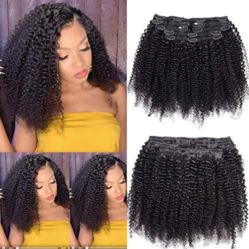 Wenyu Afro Kinky Curly Clip En Extensiones De Cabello Cabell