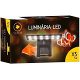 Soma Luminária X3 5w Modelo Preto Com Led Cor Branco E Azul