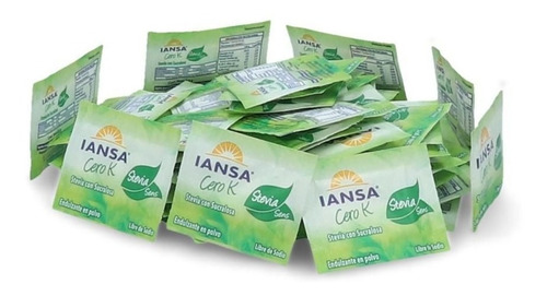 Endulzante Stevia Iansa Cero K Sachet 0,5 Gr. (100 Unidades)