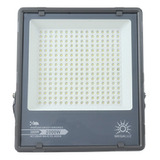 Reflector Led Luminaria Potente 200w 22000lm Exteriores Ip65 Color De La Carcasa Negro Color De La Luz Fria