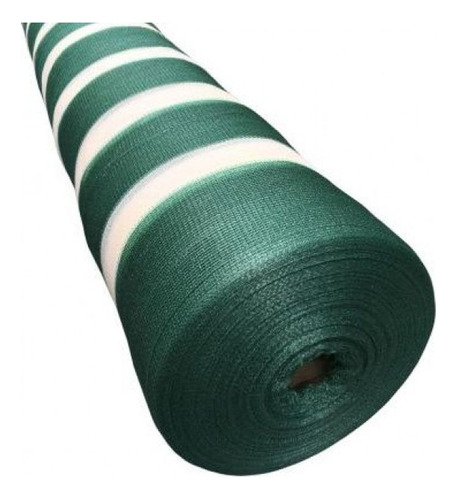 Malla Raschel Verde/blanco 80% 4,20 Ancho X Rollo 5 Mt