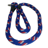 Lazo Cordón Collar De Ahogo Para Perros Azul Rojo Blanco