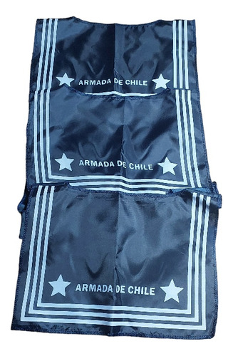 Set 3 Pechera Pañoleta De Marinero (armada De Chile Disfraz)