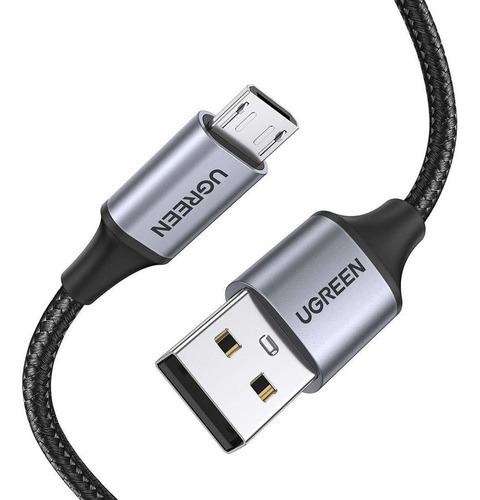 Ugreen Cable Blindado Usb A 2.0/microusb Carga Rápida 18w Qc