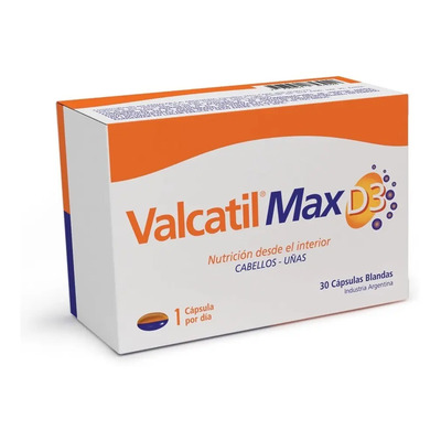 Valcatil Max D3 X 30 Capsulas - Anticaida Cabello - Panalab | MercadoLibre
