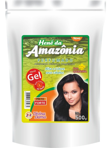 Hene Da Amazonia Preto Forte Gel Perfumado Com Queratina