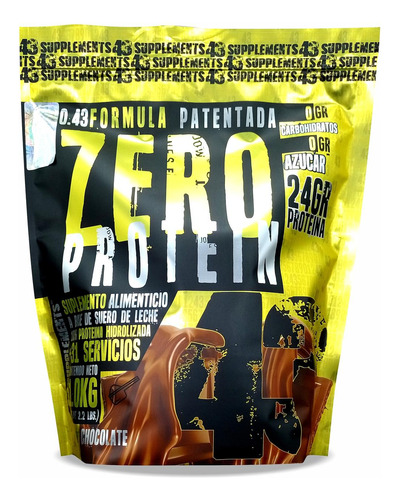 43 Proteina Zero Hidrolizada 1 Kg Chocolate 43 Supplements