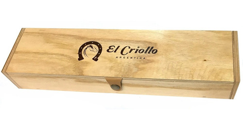 Caja De Madera Para Cuchillos Largo 48cm El Criollo Regalo