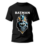 Camiseta Básica Infantil Do Batman Anime Camisa 100% Algodão
