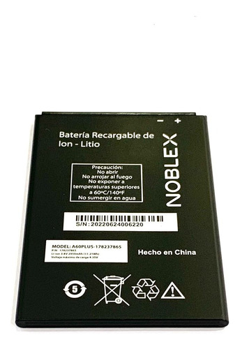 Bateria Noblex A60 Plus Original