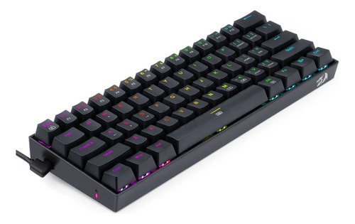 Teclado Gamer Redragon Dragonborn K630w-rbg Negro 