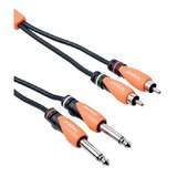 Cable Bespeco 2 Plug Mono A 2 Rca Macho 3mts Sly2jr300
