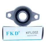 Mancal Kfl002 + Rolamento Para Eixo De 15mm - Fkd