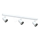 Barral Aplique Riel Base 3 Luces Gu10 Spot Led Minimalista 