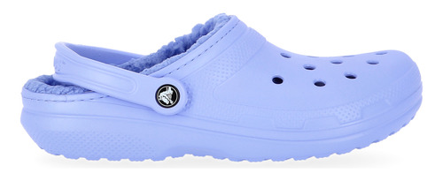 Zuecos Crocs Clog Unisex Con Corderito En Celeste | Dexter