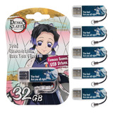 Pack C/5 Usb Verbatim 32gb Demon Slayer Kocho Shinobu