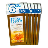 6 X Ceras Rollon Quente Para Depilação Mel 100g Depil Bella