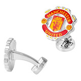 Mancuernillas Manchester United Fc /caja Regalo Tipo Cesped 