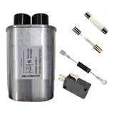 Kit Microondas Capacitor 0,90uf+2 Fusivel+chave+diodo