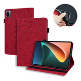 Funda De Tablet Roja Para Xiaomi Pad 5 Pro De 12,4 Pulgadas