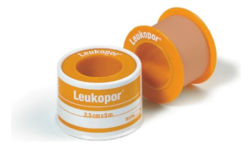 Leukopor 2.5 Cmx 4.5mt. Cinta Quirúrgica De Papel Color Piel
