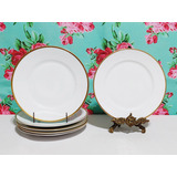 Juego 6 Platos Postre Porcelana Alemana Rosenthal De 19 Cm