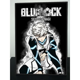 Cuadro Anime Blue Lock Nagi Seishiro 31x43 Madera