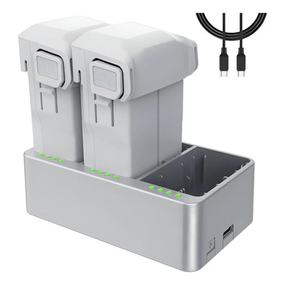 Cargador múltiple Artman LCD más dos baterías para DJI Mini3 carga rápida segura eficiente | Meses sin interés