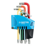 Witte (45036) Juego 8 Llaves Torx Colores