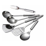 Set Utensilios De Cocina Acero Inoxidable X6 Unidades