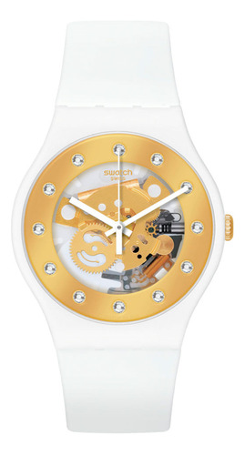 Reloj Swatch Sunray Glam Para Mujer De Silicona So29w105-s14