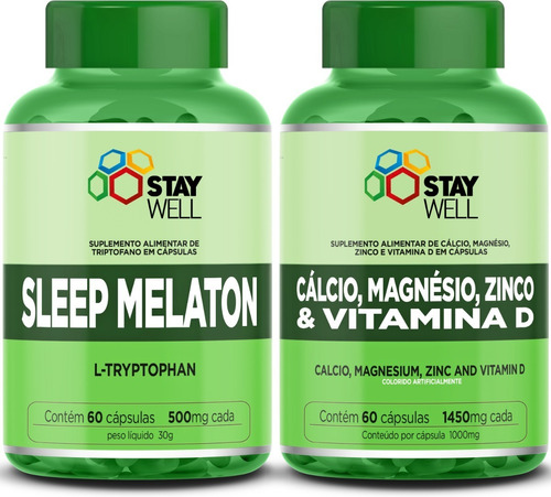 Sleep Melaton 500mg + Cálcio, Magnésio, Zinco E Vitamina D