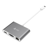 Adaptador Expansor Type-c 3.1 Vga Hdmi 1080 Usb 3.0 Mac Book