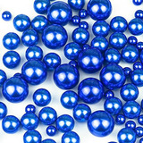 Perlas Flotantes Y De Gel Azul Para Decorar Jarrones.