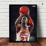 Quadro Poster Moldura De Michael Jordan  Nba Moldura 43x33cm