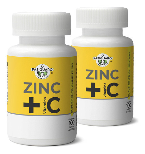 Zinc + C 100 Tabletas De 600 Mg (duo Rinde 100 Días)