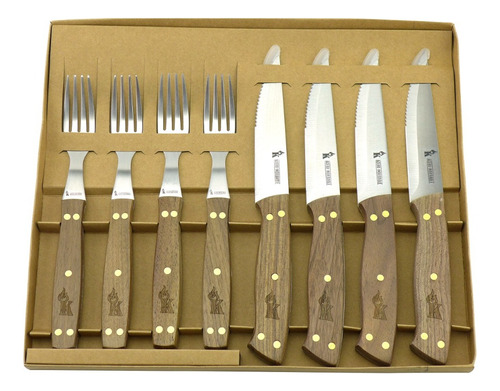 Set Cuchillos  + Tenedores  Parrilleros X4