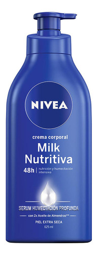 Crema Corporal Nivea Serum Body Milk Nut - mL a $68