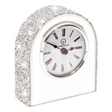 Reloj De Cristal De Espejo Con Manto De Diamante Para Mesa E