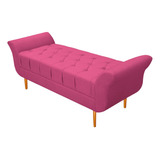 Recamier Estofado Ari 195 Cm King Size Corano Pink - Amarena