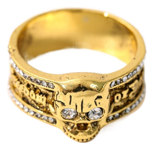 Creatividad Anillo Calavera Oro Vintage For Hombre