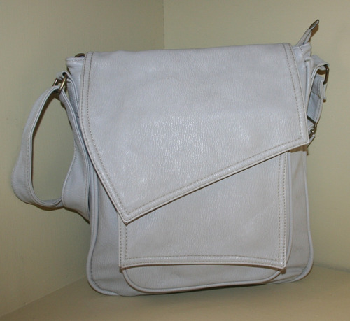 Cartera Ecocuero Gris 