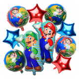 Kit 10 Globos Para Super Mario Bros Decoraciones De Fiesta