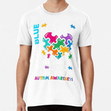 Remera I Wear Blue For My Grandson Graphic Autism Awareness 
