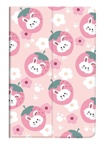 Estojo Para Tablet Strawberry Rabbit Para S7fe/s8/s6lite