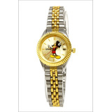 Reloj Mickey Mouse Disney Para Mujer Mck340 De Dos Tonos