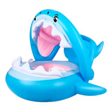 Bote Flotador Techo Tiburón Shark Inflable Bebé Niño piscina